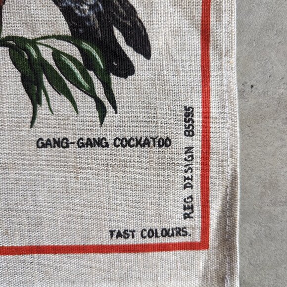 Australian Cockatoos Linen and Cotton Dish Towel - Picture 3 of 8